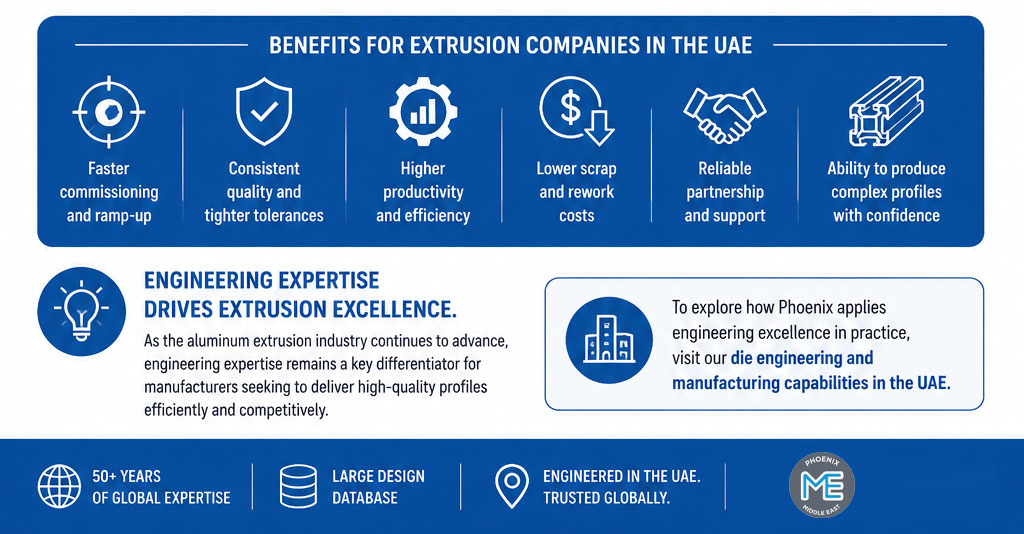 Aluminum extrusion engineering Infographic